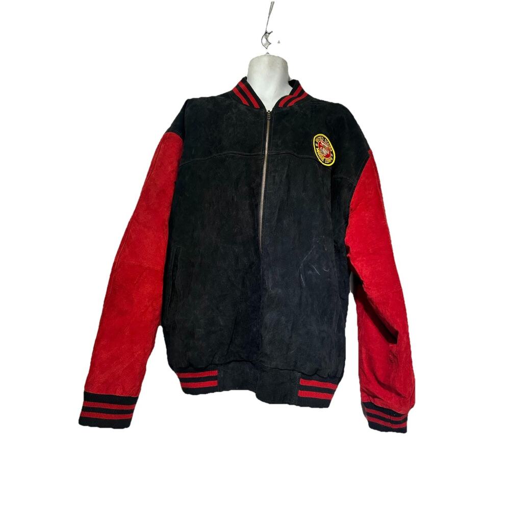 Vintage Leather US Marines Suede Leather Jacket Men’s Size 5X